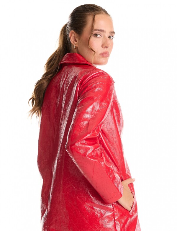 Chaqueta Larga Eco C ROJO