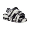 Fluff Yeah Slide Marble W - Mujer Black