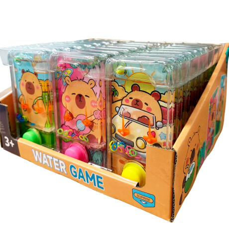 Juego Aguax24 Cotillón Maquinita Sorpresitas Infantil Capibara