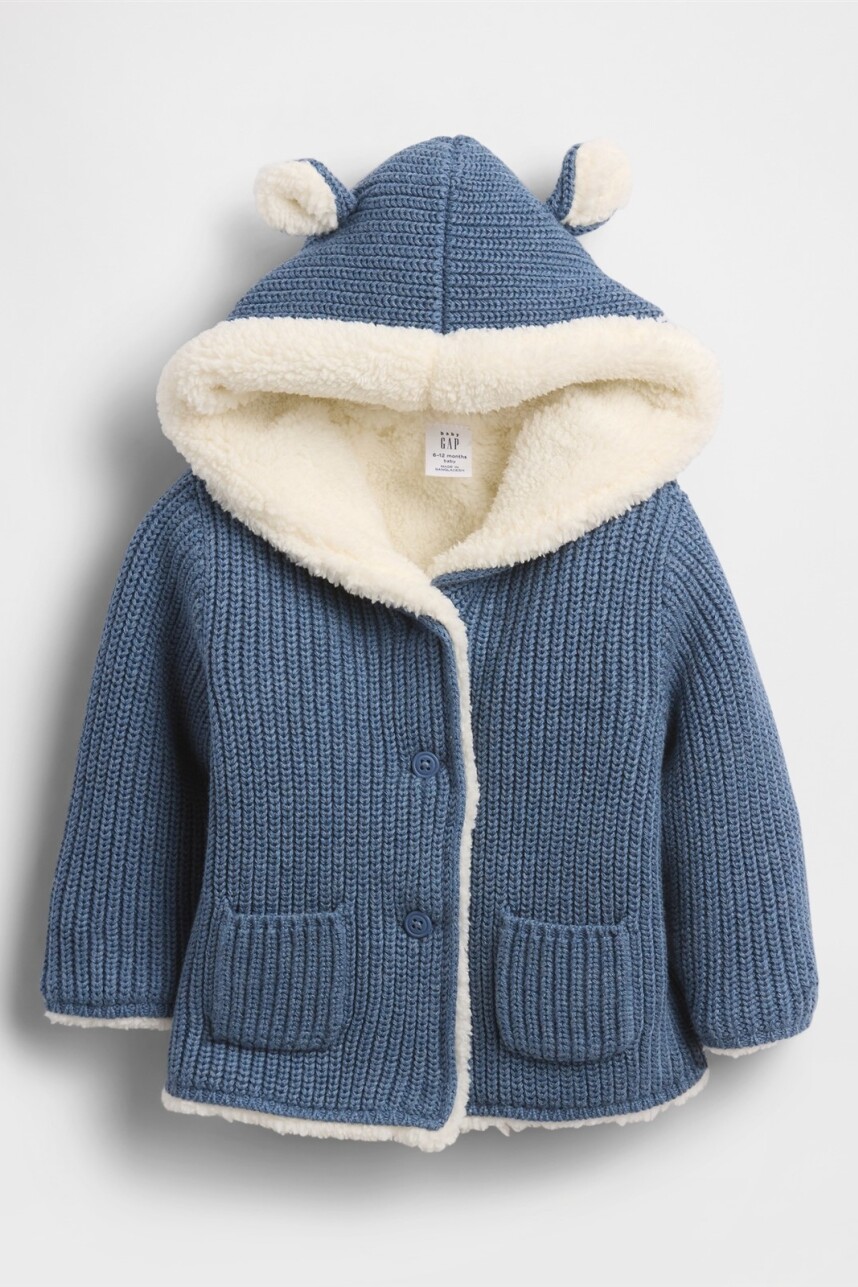 Canguro Con Corderito Garter Bebé Blue Heather