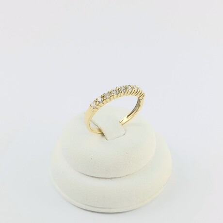Anillo de oro 18 ktes, MEDIO SIN FIN. Anillo de oro 18 ktes, MEDIO SIN FIN.