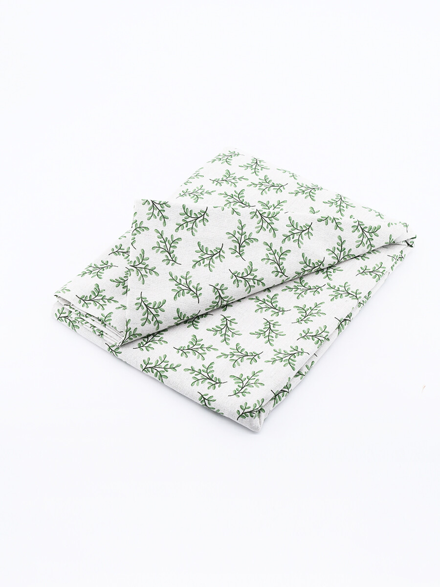 MANTEL HOJAS - VERDE MUSGO 