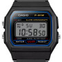 Reloj CASIO RETRO F91W-1HDG Resina Negro Esfera 34mm 0