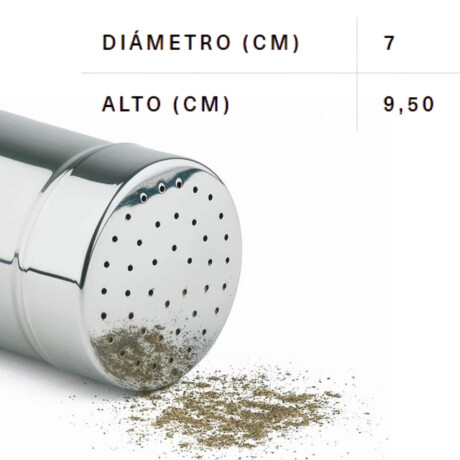 Especiero inox agujero chico 9.5x7 Especiero inox agujero chico 9.5x7