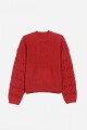 Sweater con estructura en mangas - Mujer ROJO