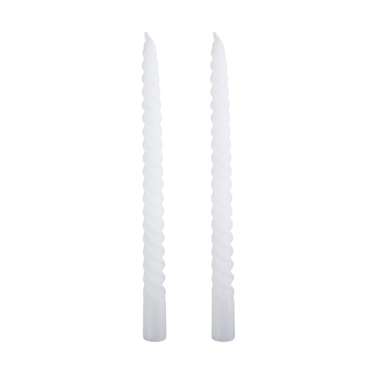 Set de 2 velas torneadas 25cm 