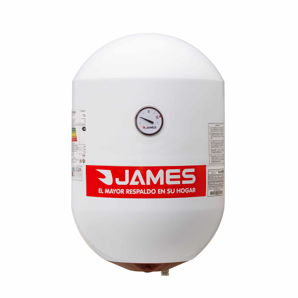 TERMOTANQUE JAMES - COBRE BLANCO COBRE 40 L 