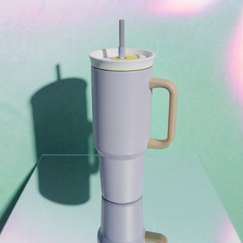 Vaso térmico de acero inoxidable Tumbler 1200ml Lila