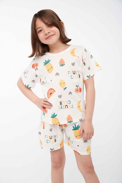 Pijama Frutas Blanco