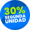 30% OFF 2da u. 18/08 - cocardas