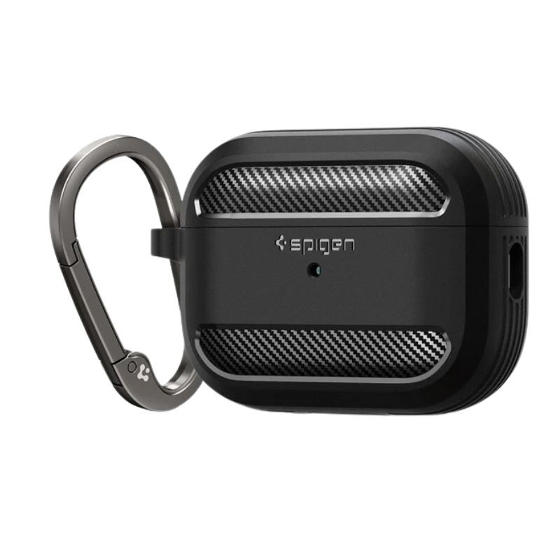 Case Spigen AirPods Pro 2 Rugged Armor Black 05482 USA Case Spigen AirPods Pro 2 Rugged Armor Black 05482 USA