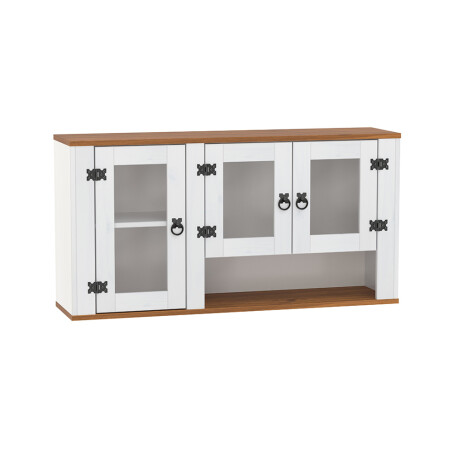 Aéreo 3 puertas Línea Naturale Blanco/Roble