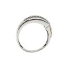 Anillo Hebilla -Plata y Oro- Zirconia AN6011 conpiedra