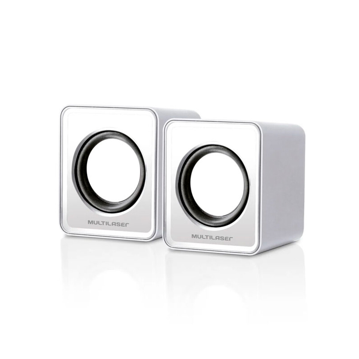 Parlante 2.0 Mini 3W Multilaser SP199 Blanco - Unica 