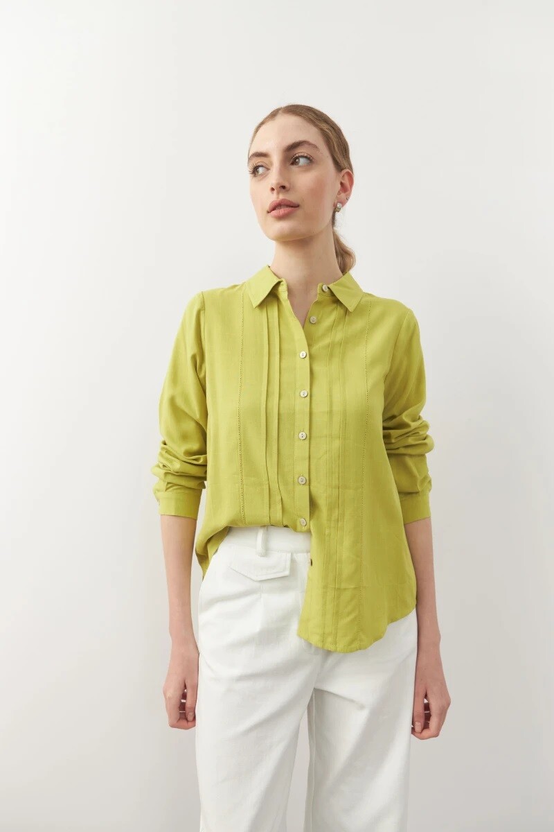 CAMISA D.CASSIN MARLENNE - VERDE 