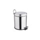 Papelera Cilindrica Metal Inox Negro Diametro 21 Cm Alto 28