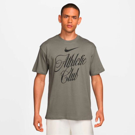 Remera Nike Tee Lse Nac Script de Hombre Gris