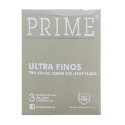 Preservativos Prime Ultra Finos X3 Preservativos Prime Ultra Finos X3