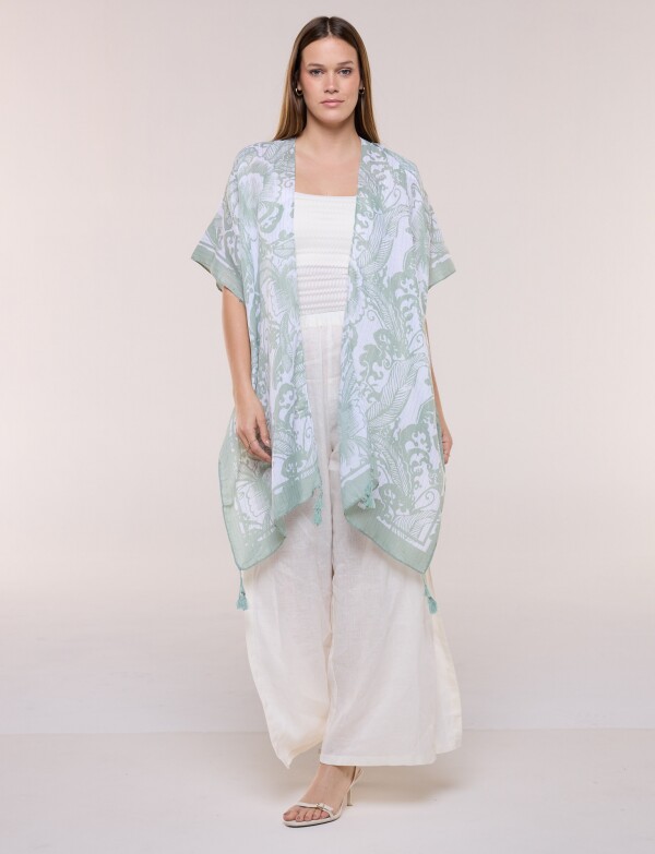 Kimono Flores VERDE