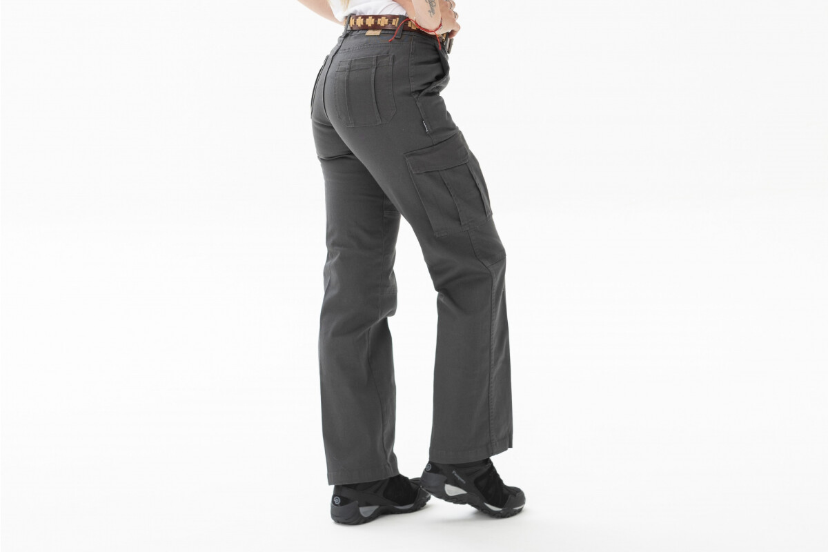 PANTALON RECTO MUJER FLEX Grafito