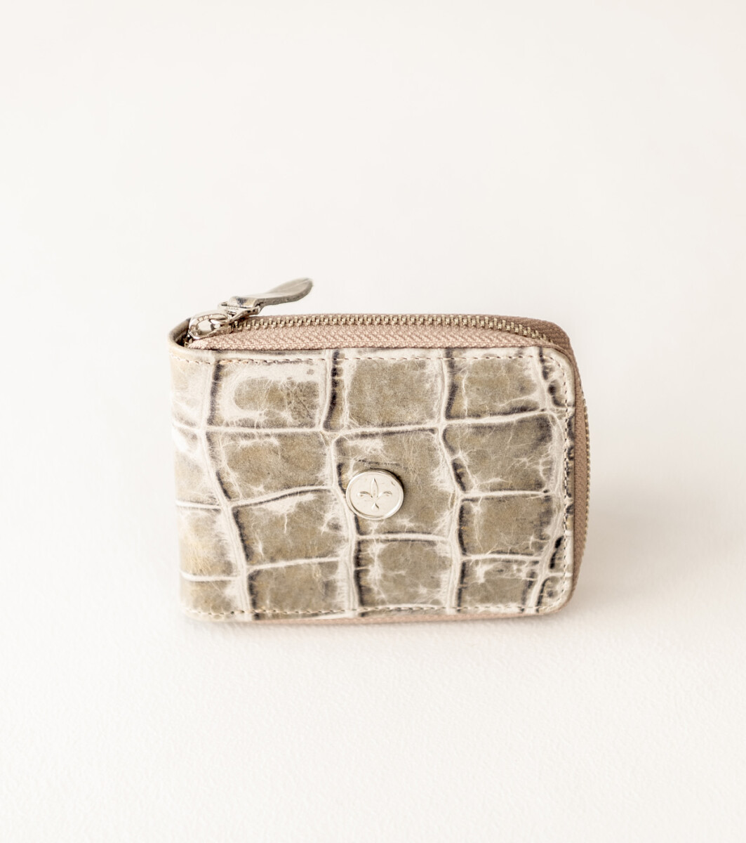 Billetera luli - Verdoso croco 