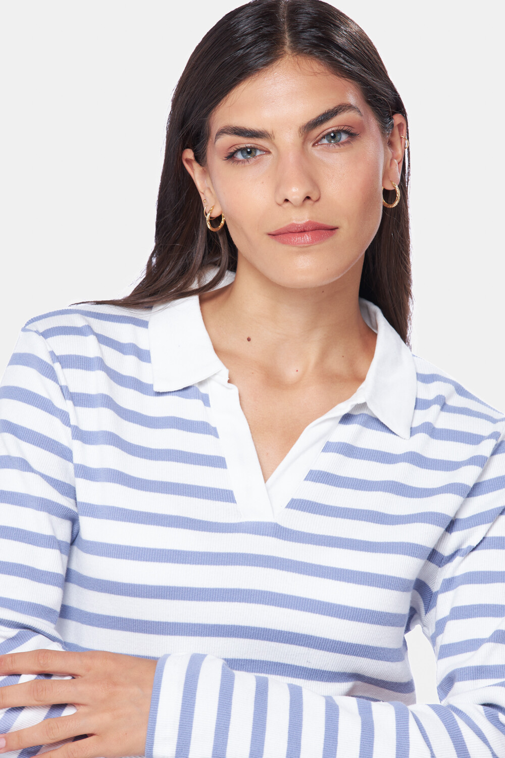 REMERA RAYADA Azul