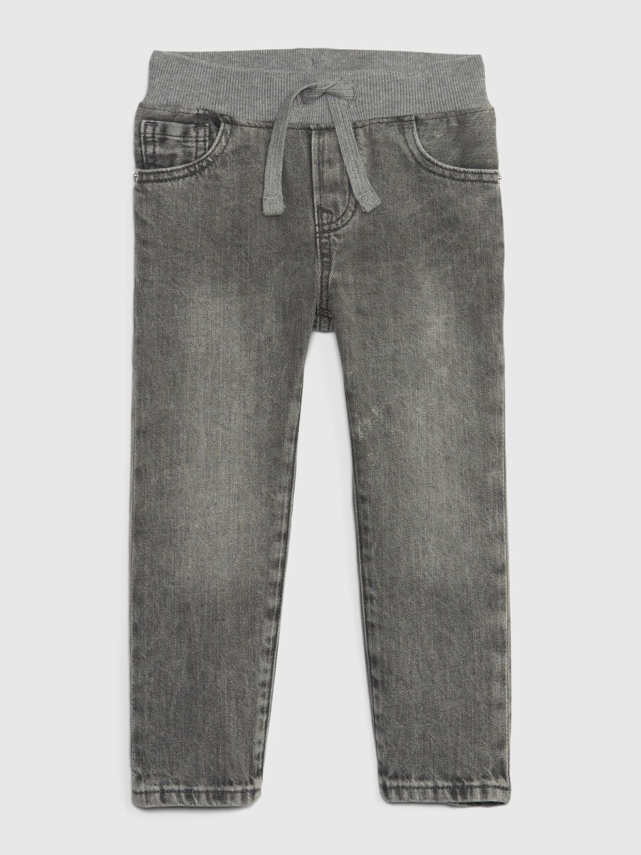 Jean Slim Con Elástico Toddler Niño - Grey 