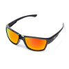 Lentes de Sol Arye Polarizados Armazón Negro Brillante Rojo