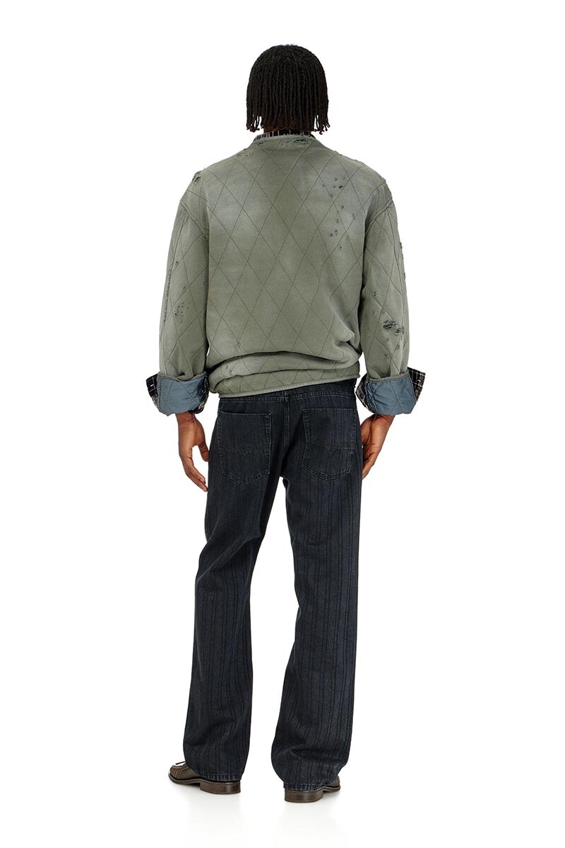 Jean Para Hombre 1980 D-Eeper-Ra Negro/gris Oscuro