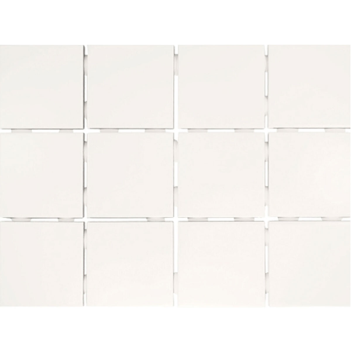 Cerámica Malla Blanca Brillo 10X10Cm Pared 