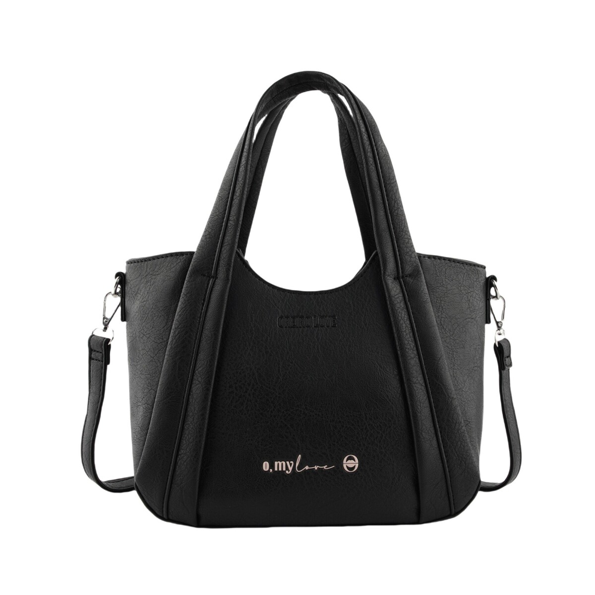 Cartera Las Oreiro Oreiro Love - Negro 