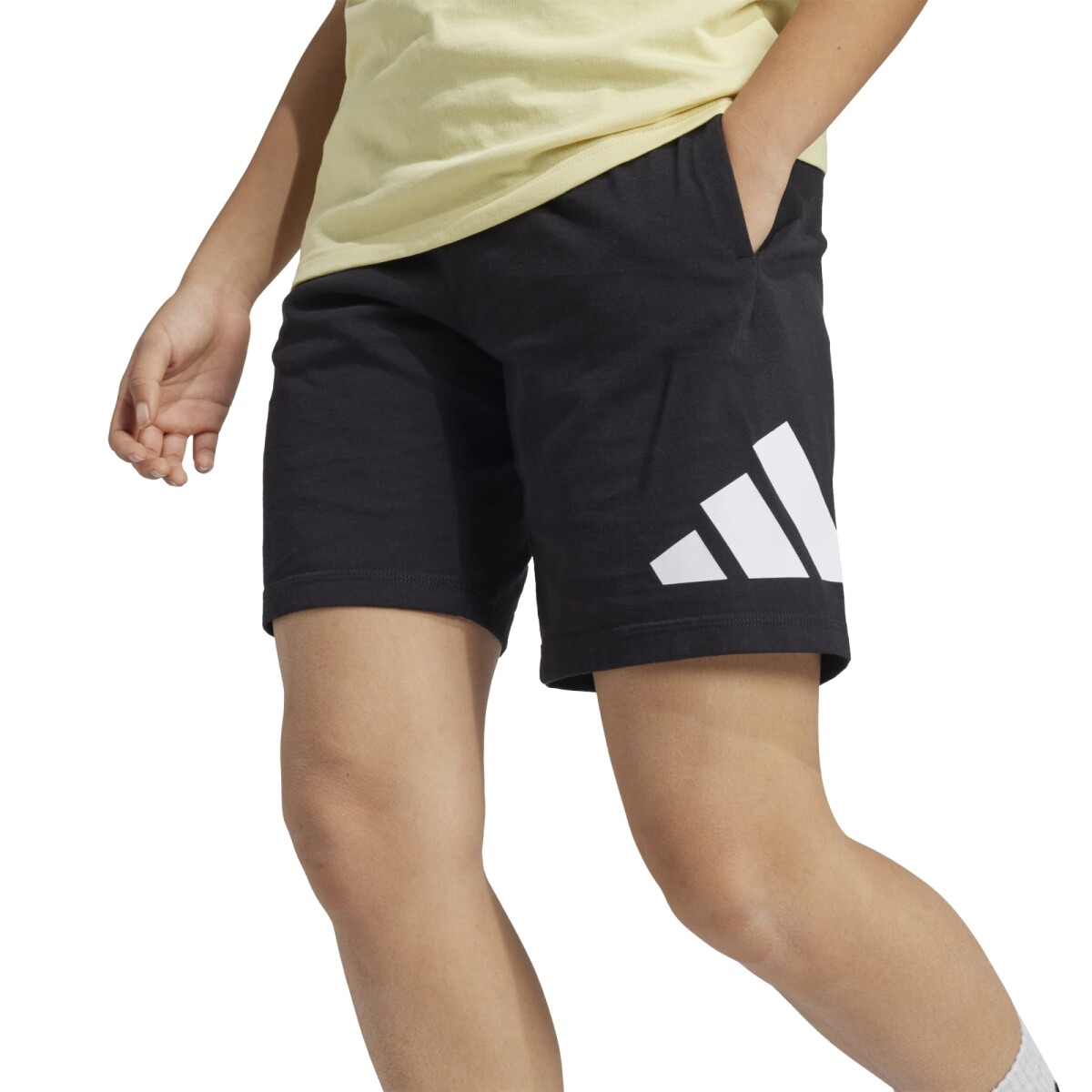 Short Adidas de Niños - JE1391 - Negro-blanco 