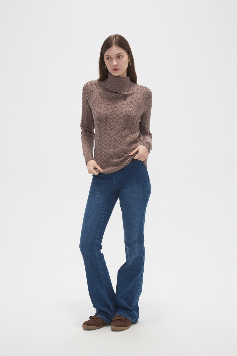 Sweater Ailara Taupe / Mink / Vison