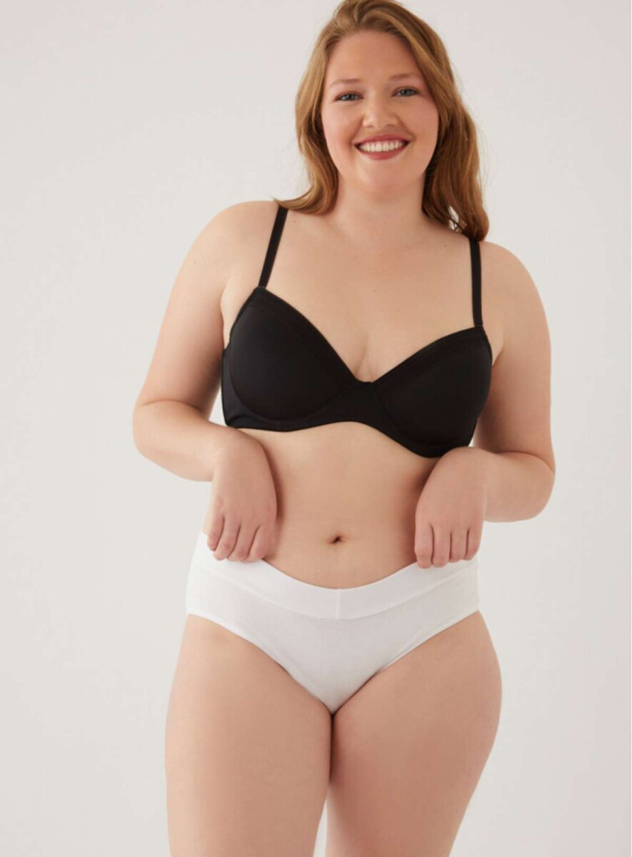 Bombacha alta tiro corto sacks - Blanco 