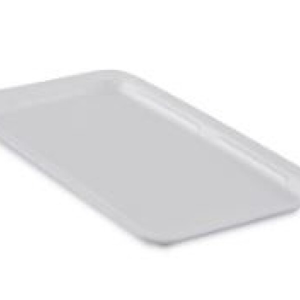 BANDEJA DE ESPUMA BLANCA 27.5X15X1.4 CM. FUNDA X 400 UNIDADES BLANCO