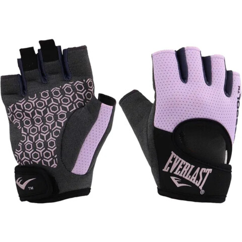 GUANTE DE PESAS EVERLAST HEATHER LI/BK S BK