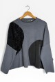 SWEATER C/VISCOSA FLUX GRIS