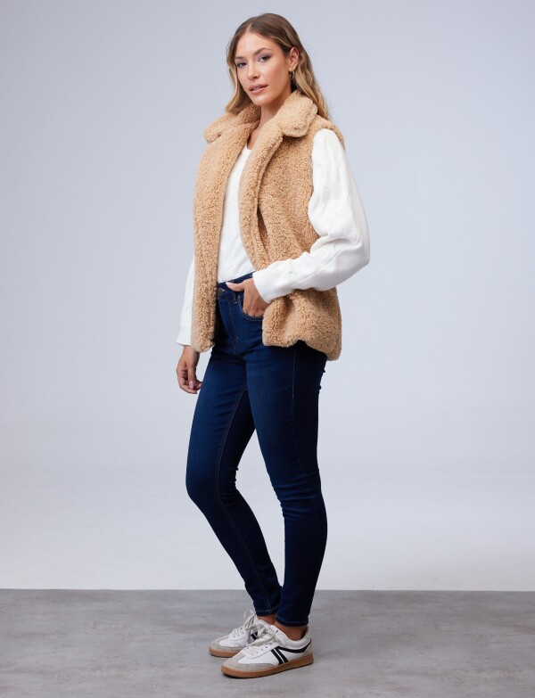 Chaleco Sherpa BEIGE