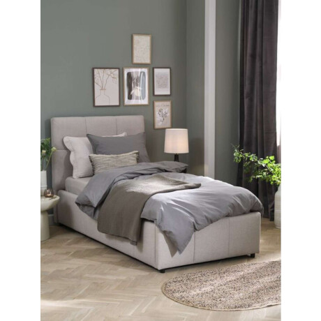 Estructura Cama Vemmelev 1 Plaza 90X200 Beige