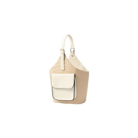 Matera Terrano Franjas Croco BEIGE
