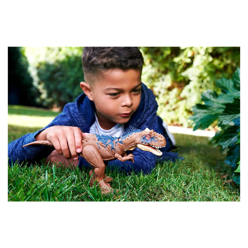 Dinosaurio Jurassic World Rajasaurus Ruge y Golpea Dinosaurio Jurassic World Rajasaurus Ruge y Golpea
