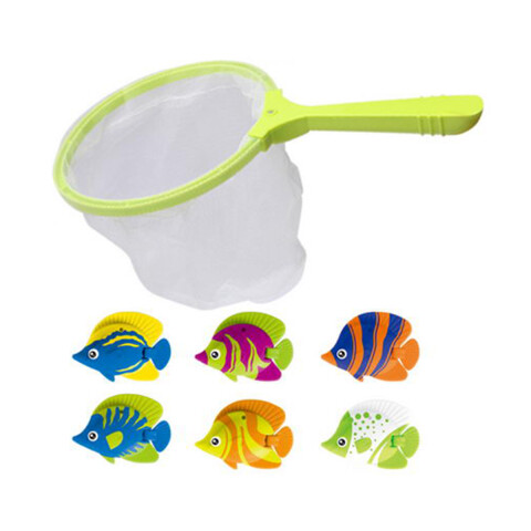 Set x 7 de Pesca con Calderín y Pesos de Colores U
