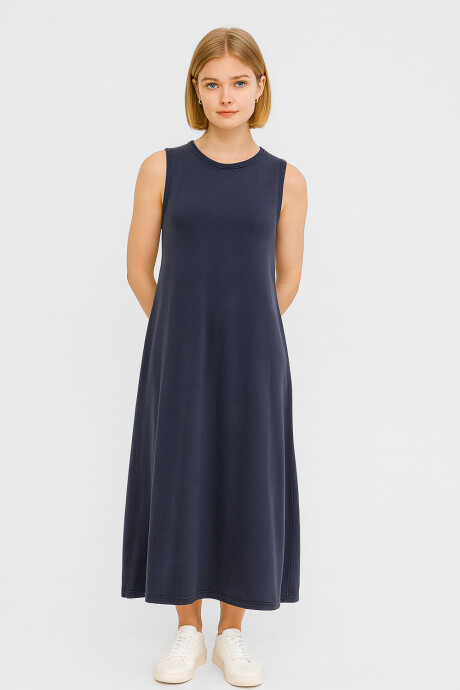 Vestido Barra Azul Marino