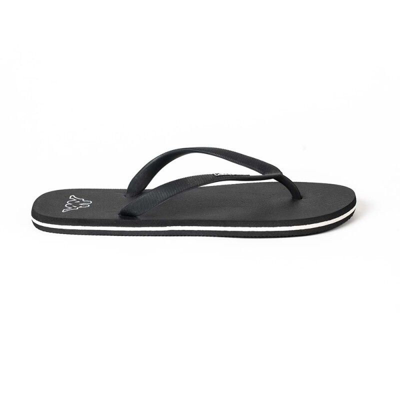 Sandalias Slides Logo Moker Unisex Black - White