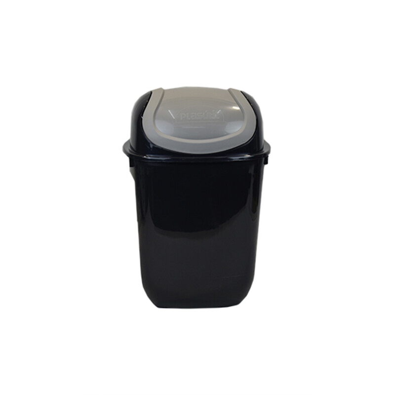 Tarro de residuos con tapa vaivén 19,5 lts Ecoblack NEGRO