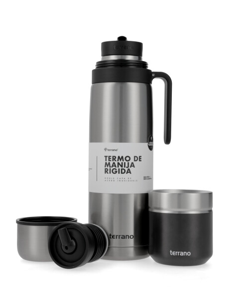 Termo Manija Rigida + Mate Acero inox. Acero con Folkie