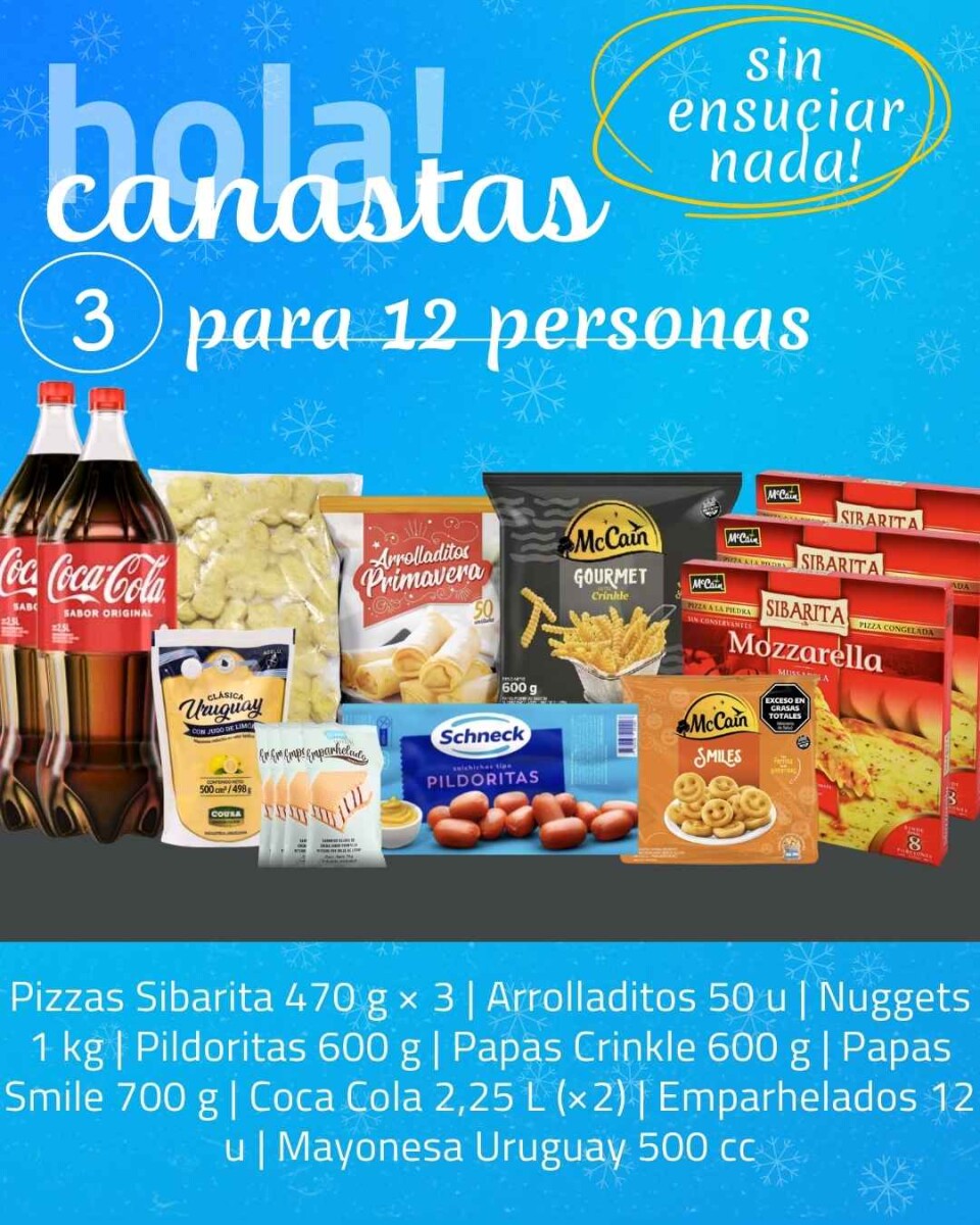 PACK CUMPLEAÑOS REUNIÓN PARA 12 PERSONAS 