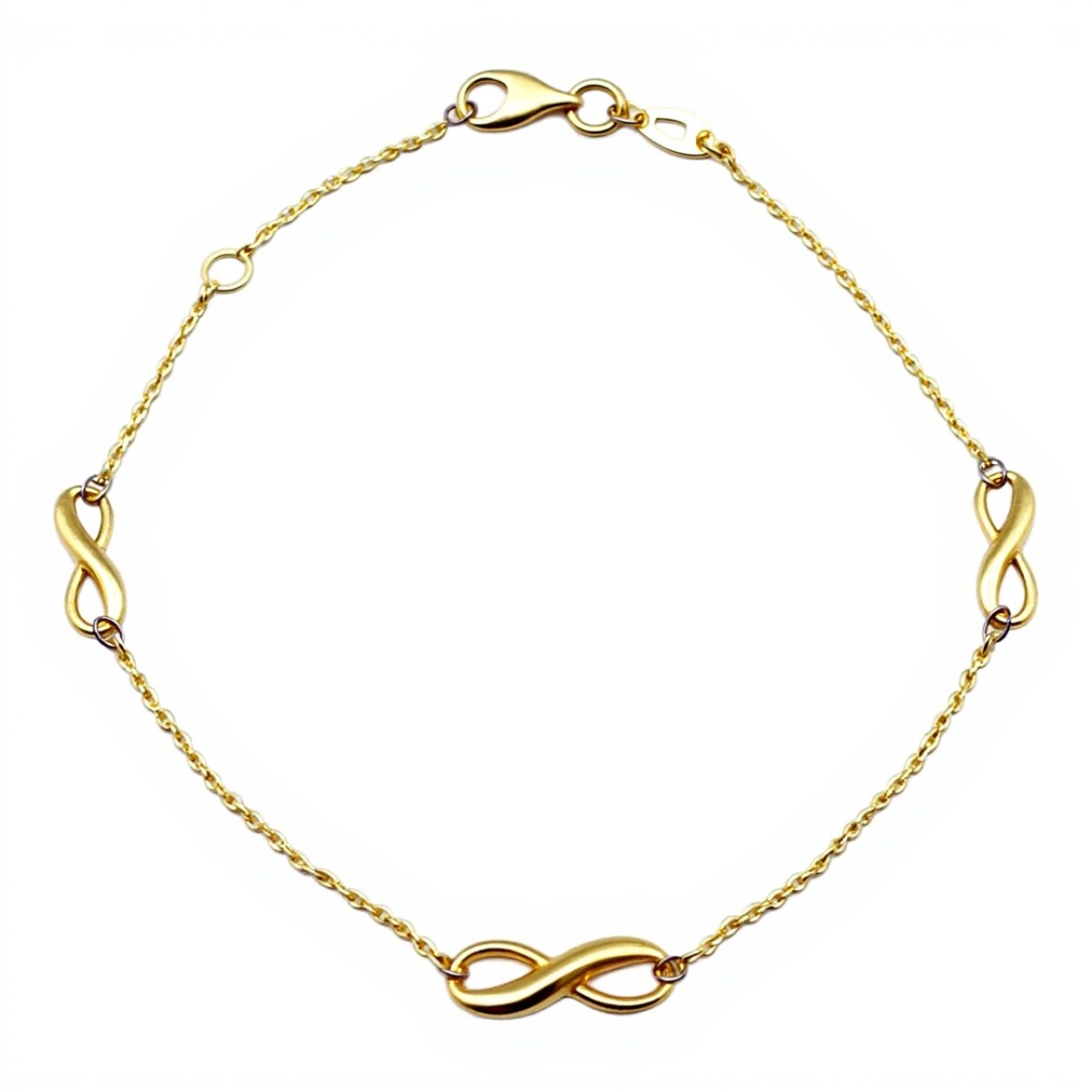 Pulsera Infinito-Oro bajo-Sin Piedra-PU8046 - sinpiedra 