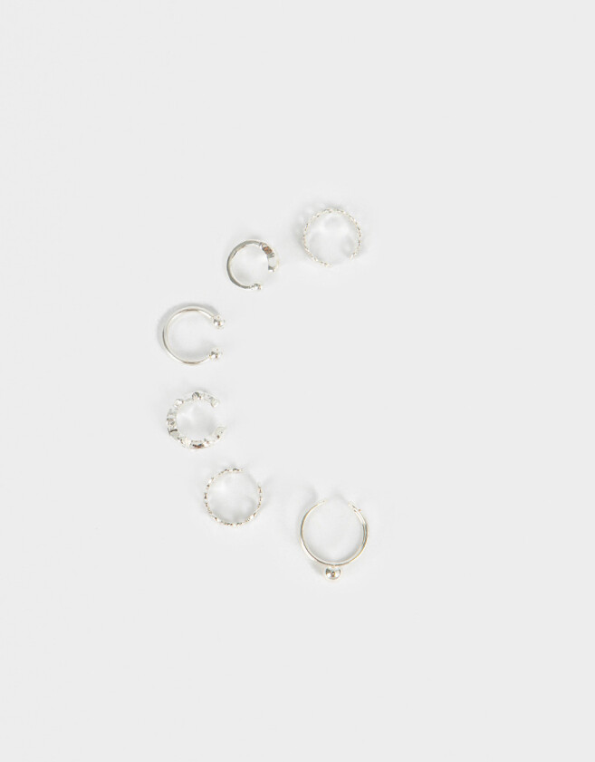 Bijou Cuff Set De Earcuffs - Plateado