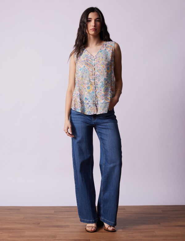 Blusa Printed ROSA/MULTI